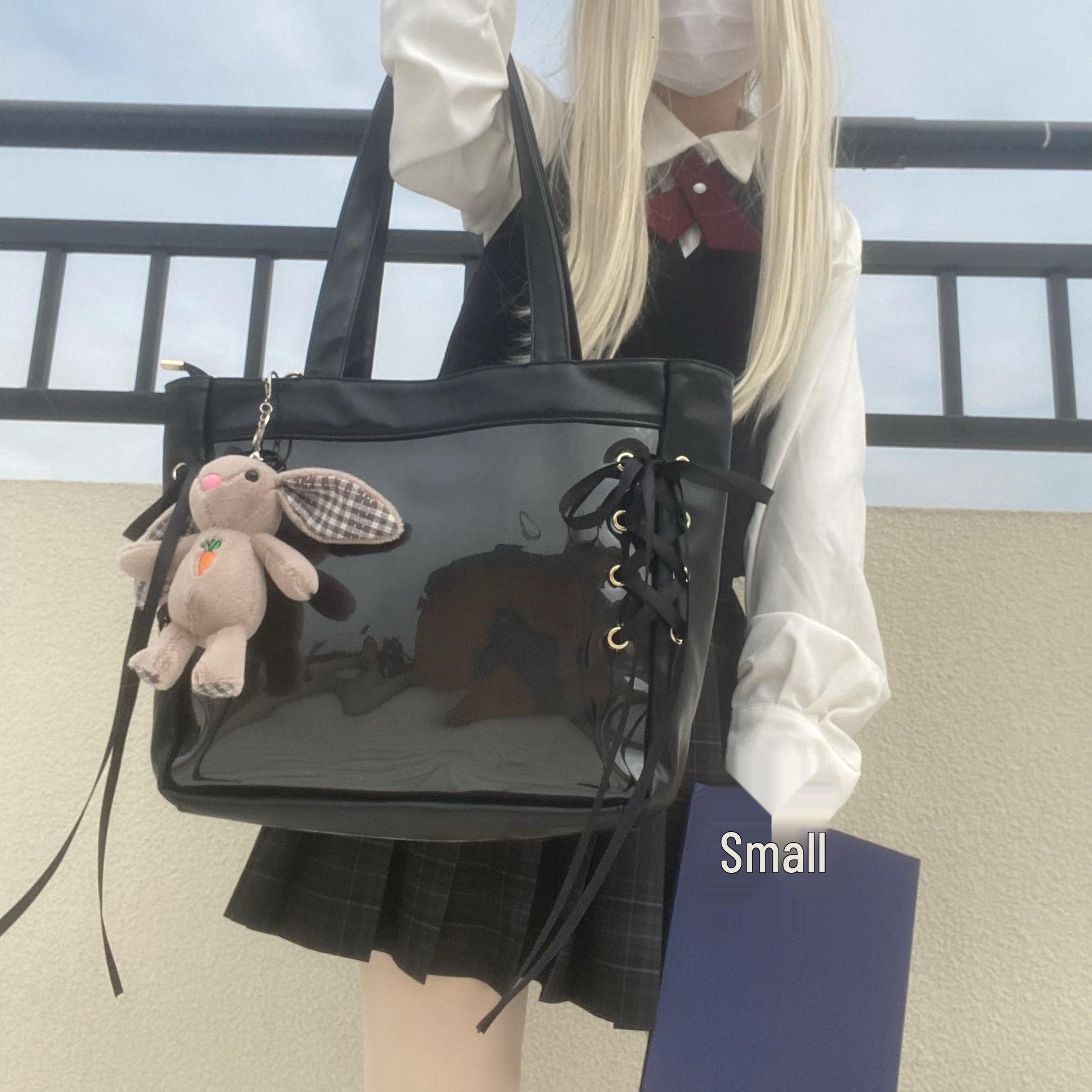 

2024 Японское Аниме Студенческая Сумка-Кроссбоди Итабаг: Вместительная прозрачная сумка JK