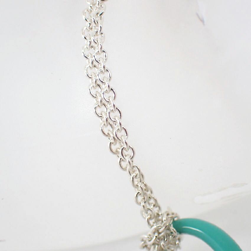 [Pre-owned] TIFFANY 925 Infinity Blue Double Chain Bracelet/j63-10