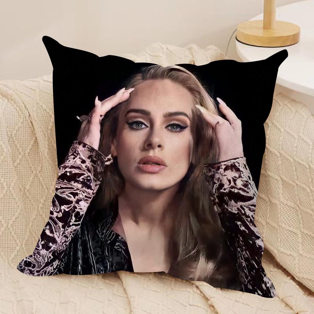 Hot Singer A-Adele 30 Cushion Cover Soft Plush Double-Sided Printed Sofa Pillow Cushion Cover | Cozy All-Season Decor Gift