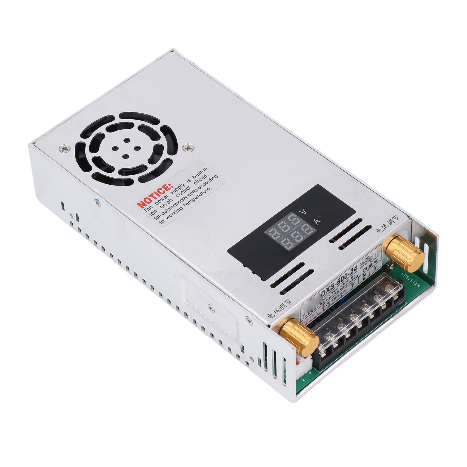 

480 Вт 24 В Промисловий імпульсний блок живлення Цифровий дисплей Регульований блок живлення високої потужності 100-120 В змінного струму 200-240 В змінного струму