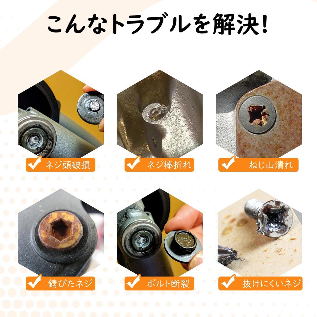 Housolution Drill Bit Includes Stripped Screw Extractor Stripped Screw Removal Broken Bolt Extractor Specialized Screw Head Thread Repair Storage Case