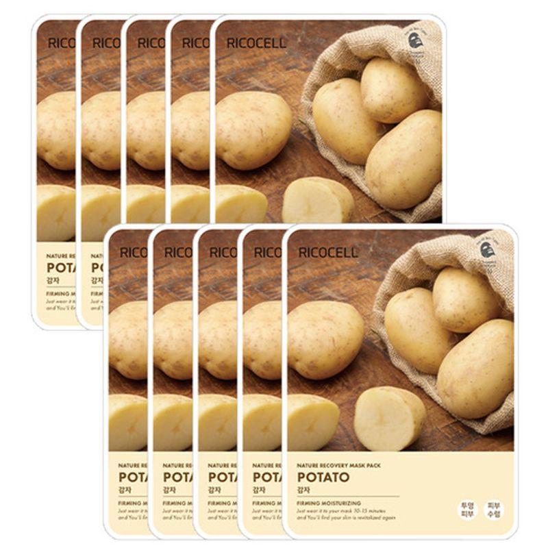 ricocell nature covery moist gentle mask pack potato 23g x 10 sheets Potato Mask Pack 23g x 10 sheets