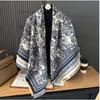 Imitation Cashmere Scarf Female Korean Version Contrasting Colors Autumn and Winter Warm Couple Scarf British Fashion Long Shawl