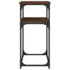 Console Table Brown Oak Effect 100 x 35.5 x 75 cm Engineered Wood