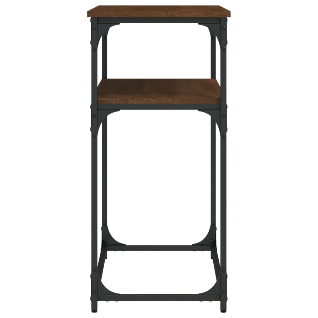 Console Table Brown Oak Effect 100 x 35.5 x 75 cm Engineered Wood