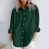 Women's Fashion Casual Solid Colour Cotton Button Cardigan Long Sleeve Top