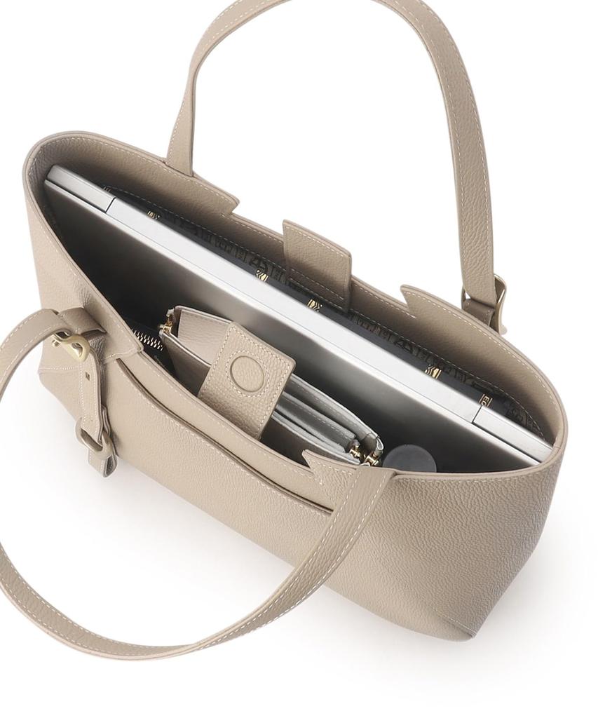 Toff & Loadstone Wrap Tote, Light Shrink Handbag, Cowhide Leather, One Size, Chai