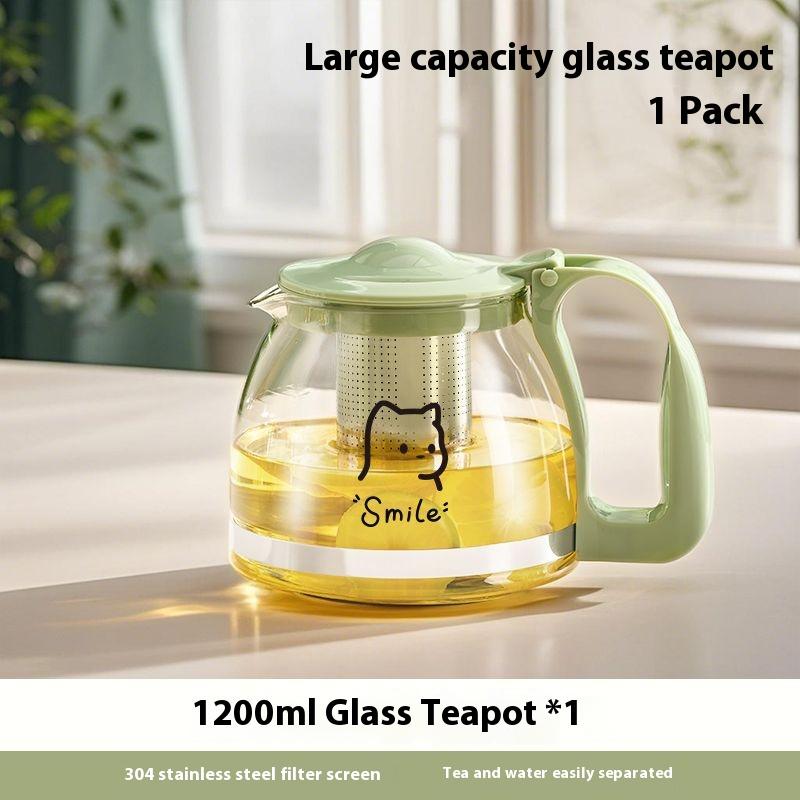 

Gianxi Glass Tea Pot Heat Resistanthousehold Tea And Water Separation Kettle High Temperature Resistant Large Capacity Cold Pot