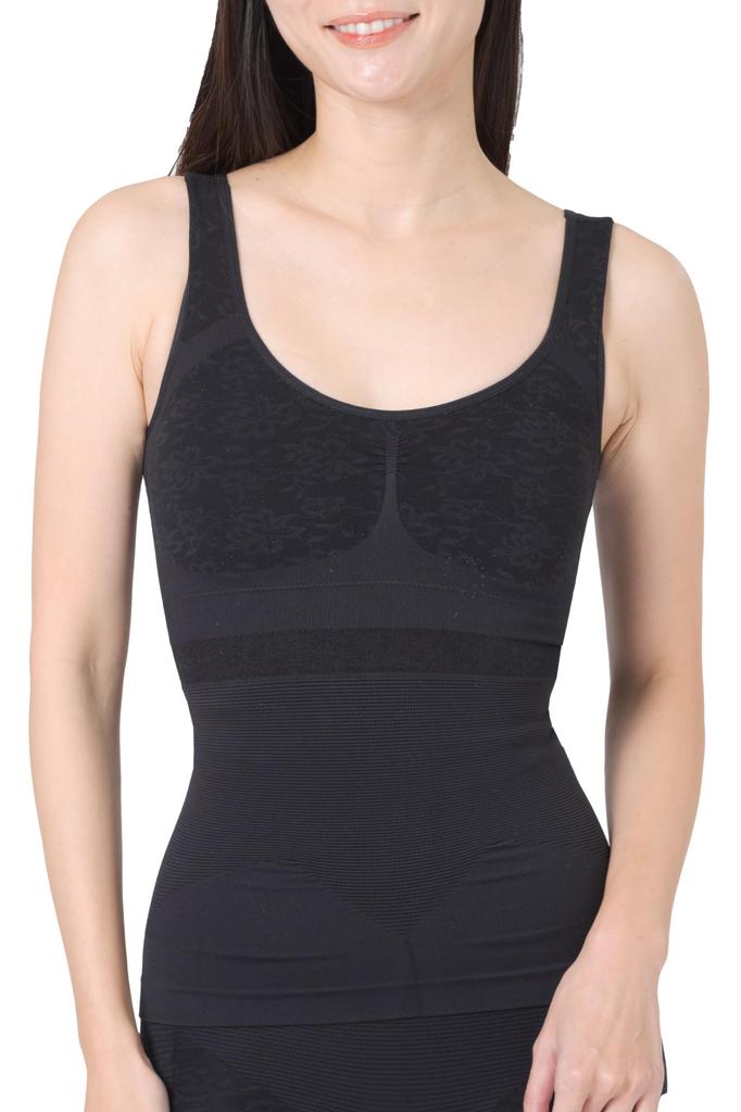 Shapewear for the Abdomen Comfortable Bra Shaper Set of Bra Top with Innerwear for Compression [repose Time] [Takeuchi-style 2] Non-wired Cups, Women,