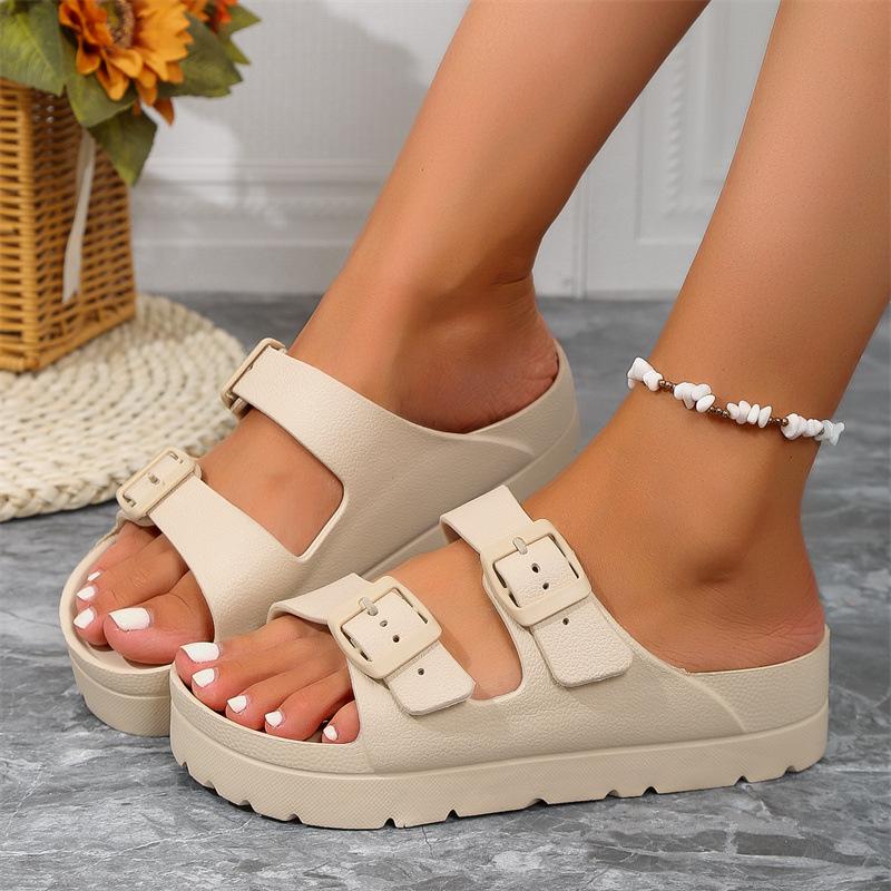 

2023 Women s Thick-Soled EVA Sandals: Outdoor/Indoor Summer Slippers 35