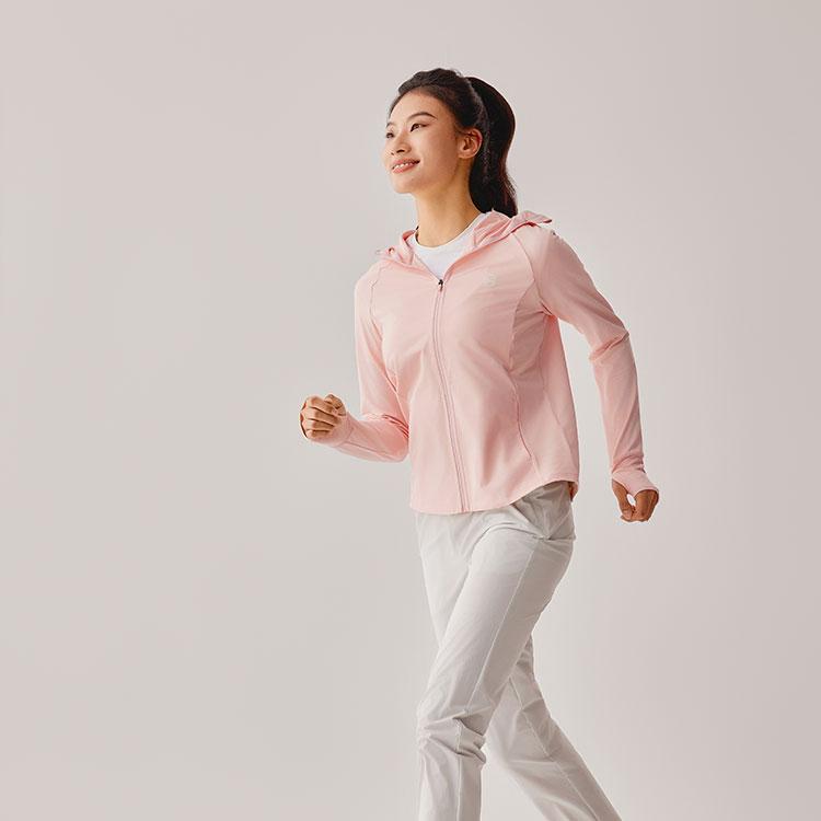Skechers Cool Dry UV Protection Lightweight Slim Fit Hooded Sports Jacket Women Jacket Cloud-Pink P225W123-053G