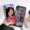 BF83 Mulan Prinzessin Soft Shell Handyhülle für iPhone 16 15 14 13 12 Pro Max Plus Mini