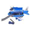 Transport Airplane Toy Plastic Material 2 Deformation Gameplay Burr Free Storeable Body Removable Plane ToysBlue 2025