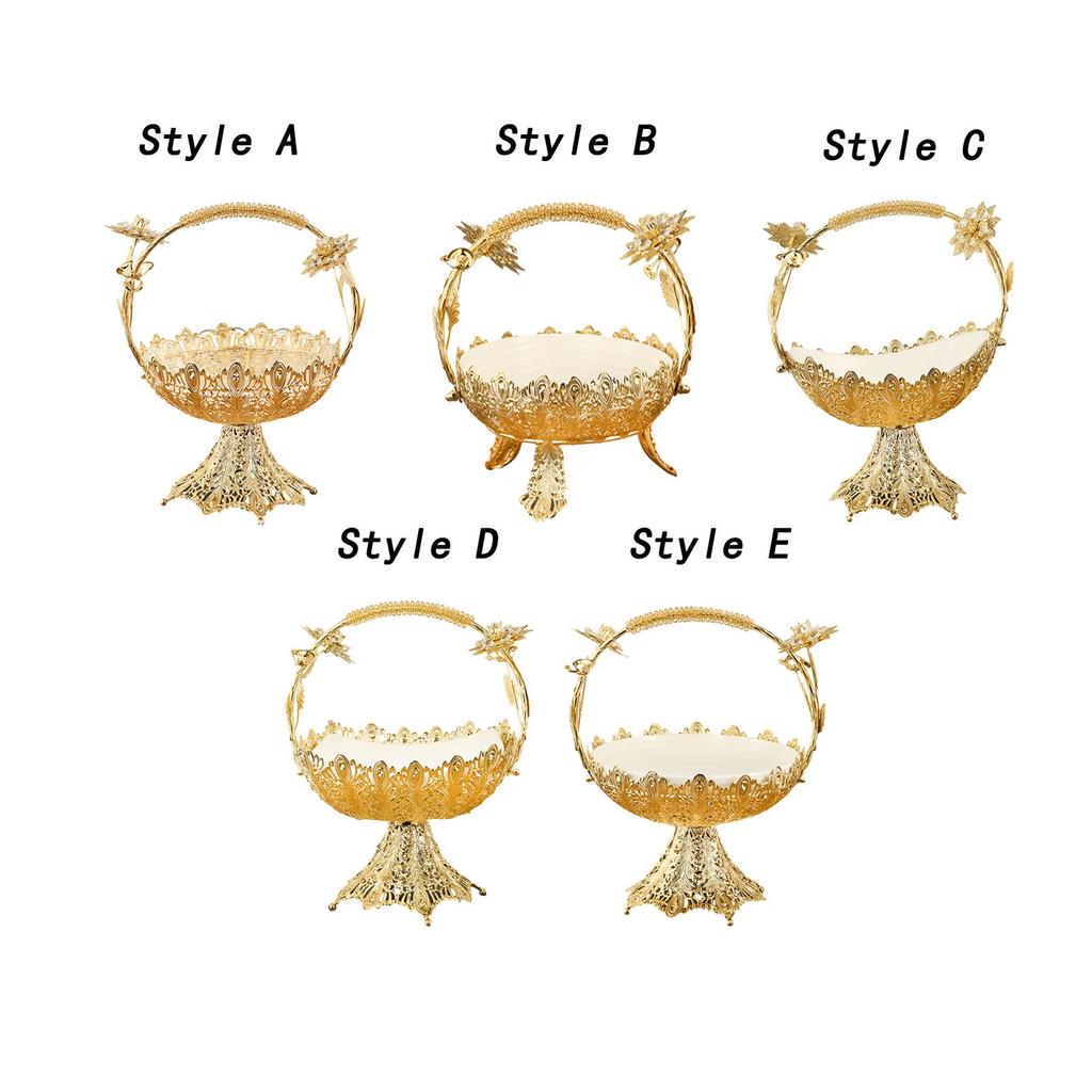 Hollow Out Fruit Plate Decorative Creative European Candy and Fruit Plate for