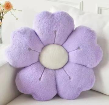 Flower Cushion Decorative Round Chair Pad for Home and Car Use