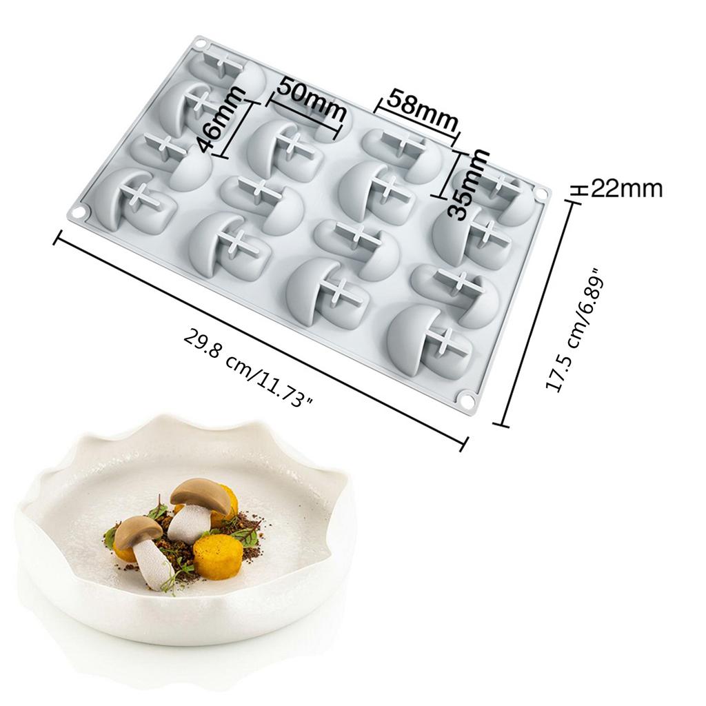 Dessert Molds Chocolate Mould Baking Supplies Mushroom Shape Candy Molds Kitchen Baking Accessories for Kitchen Baking