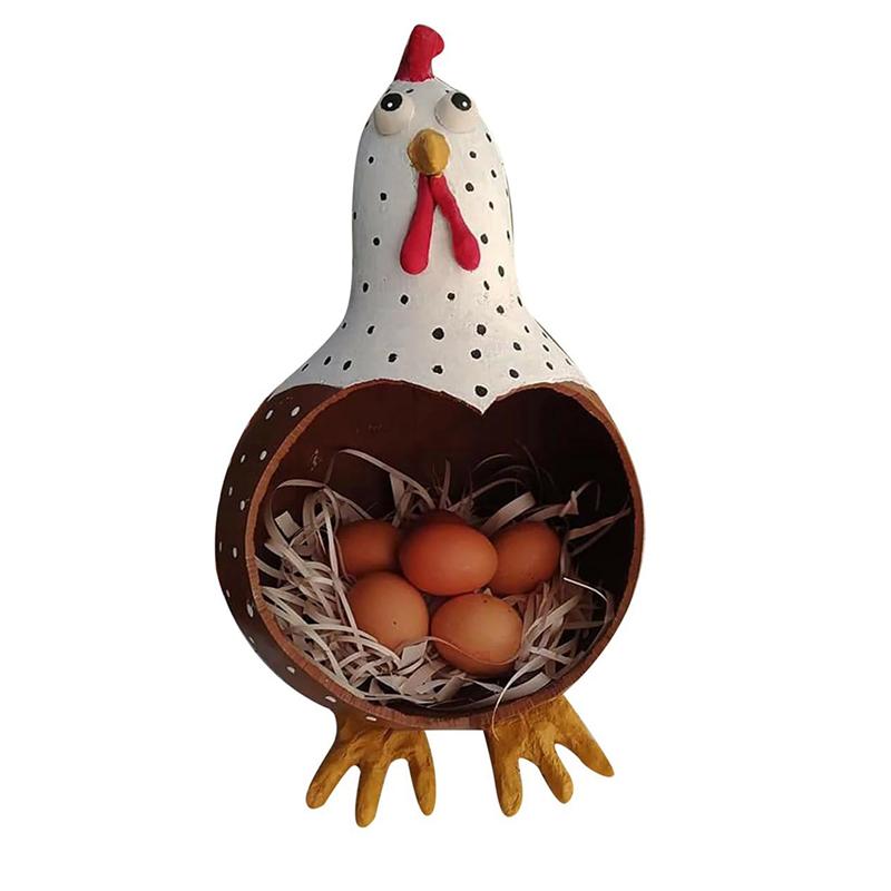 

AEE4-Elegant Farmhouse Egg Storage Jar Egg Storage Convenient Egg Storage Handmade Excellent Collection Egg Storage