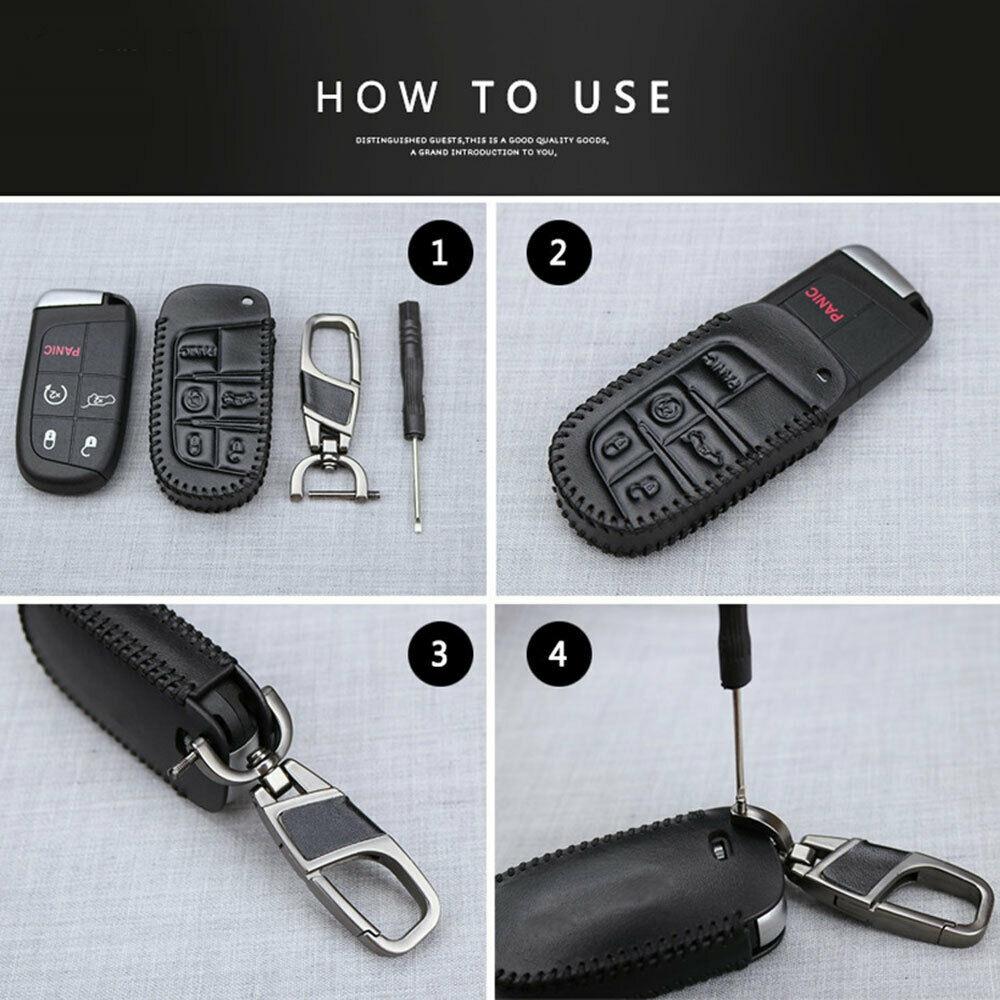 Afstandsbediening Sleutelhanger Ring Kettingkast Voor Jeep Grand Cherokee Chrysler Dodge Fiat