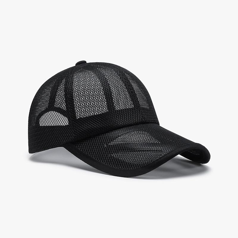 New Summer Breathable Mesh Baseball Cap Men's Hollow Brim Outdoor Sports Sun Protection Women's Sun Hat
