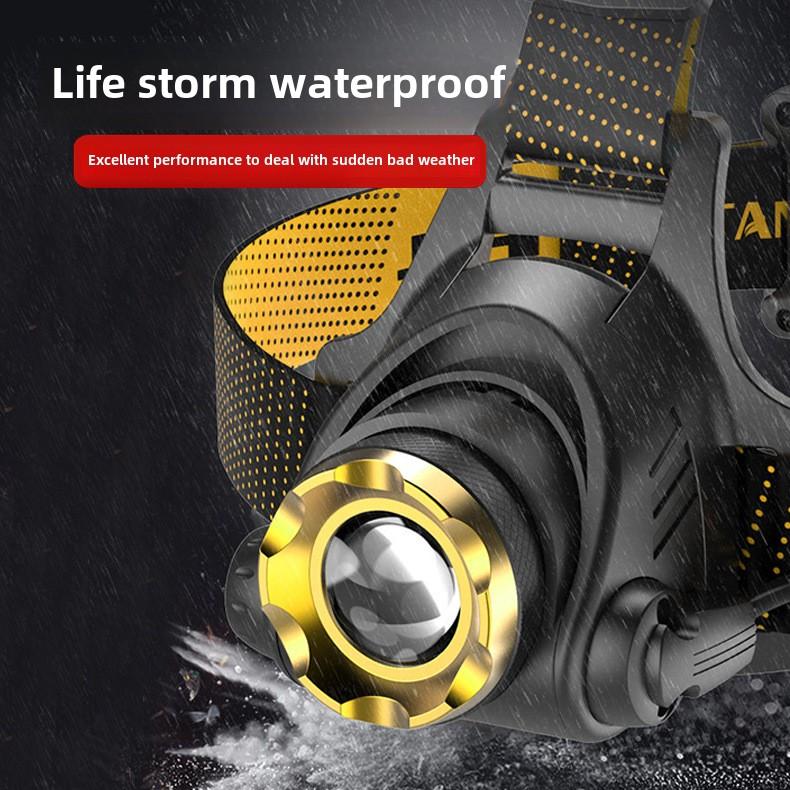 LED Headlamp Rechargeable Super Bright Headlight 10W Waterproof Head Torch for Camping Fishing Mining Hunting Outdoors