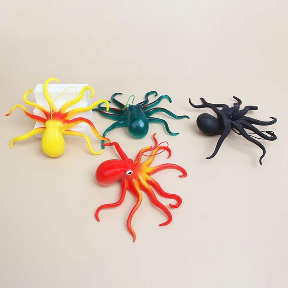 Decoration Animal Model Soft Elastic Toys Octopus Action Toy Simulation Octopus Toy Ocean Sea Life