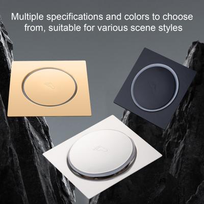 Bodenablaufabdeckung aus Edelstahl Präzisionsdichtungsstruktur blockiert Gerüche Insekten Fußpedal