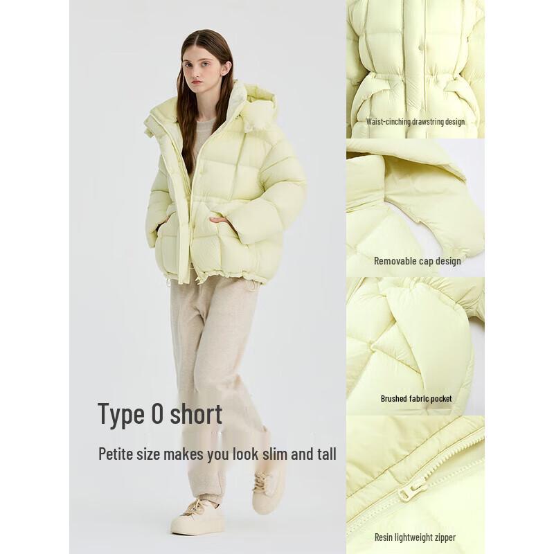 Bingjie Women's Short Hooded Puffer Down Jacket