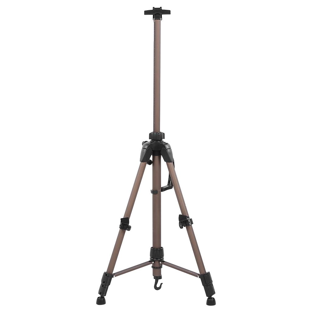 Easel Advertising Display Stand Aluminum Alloy Folding Metal Tripod Champagne ET‑0312