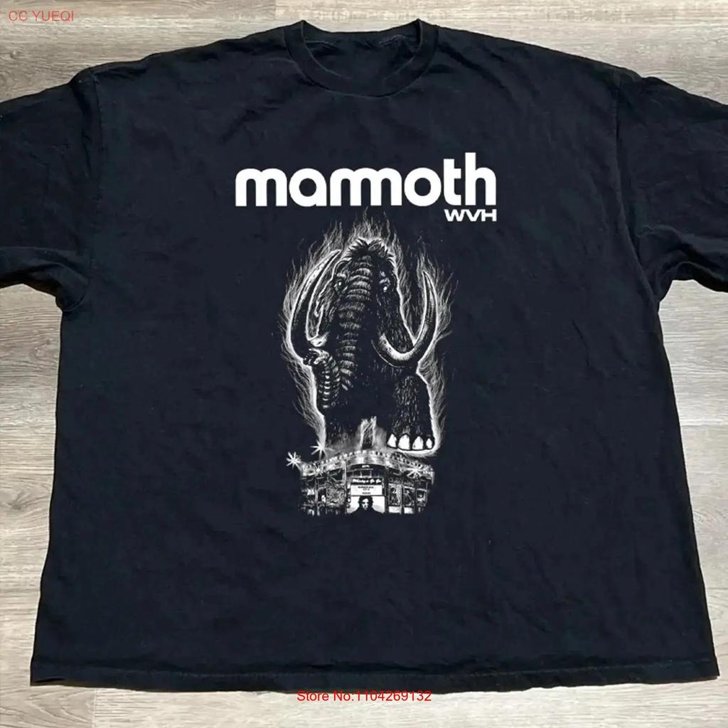 Mammoth Wvh Band For Fan On Tour T Shirt Full Size S 5xl Vintage Stretched Stylish Top For Everyday Wear Versatile Homme