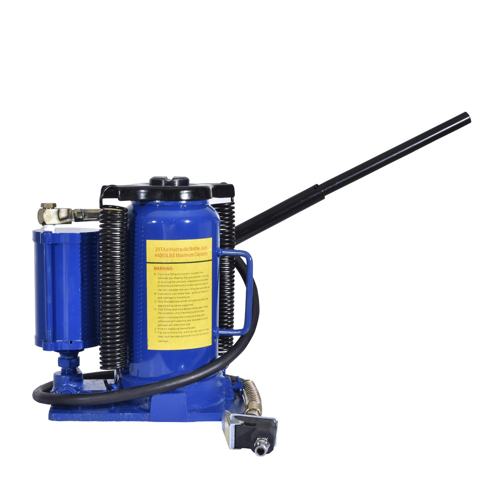 

20-тонный вертикальный гидравлический пневматический верхний синий съемная рукоятка для ручного подъема стальной конструкции домкрат синий