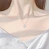 Summer Night Sky Glass Stone Collarbone Necklace Cosmic Planet Pendant Light Luxury Elegant Accessory