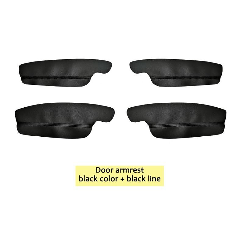 For Volkswagen Golf 6 Microfiber Front / Rear Door Panels Armrest Leather Cover Protective Trim  car interior