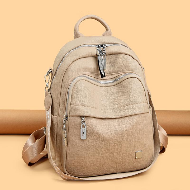 Lässiger Rucksack, modisch, vielseitig, multifunktional, für Studenten, leicht, weiches Material, neue Umhängetasche für Damen, große Kapazität, koreanische Version