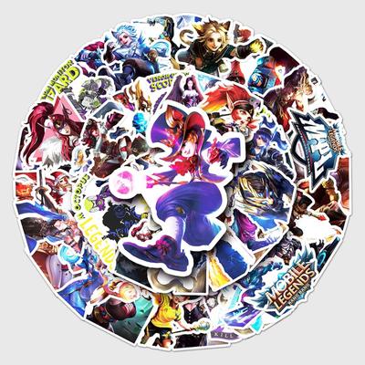 50pcs Endless Confrontation Themed Waterproof Stickers for Suitcases, Laptops, Cars, Refrigerators