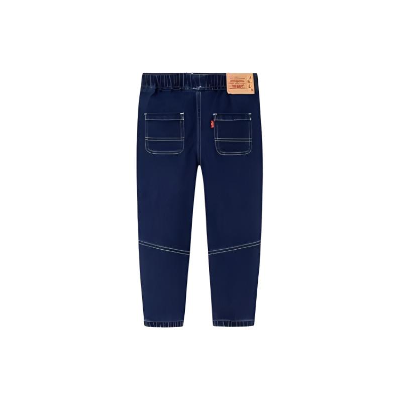 Levis Solid Color Letter Print Straight Leg Jeans Kids jeans Dark-Lake-Blue LV2412067GS-001