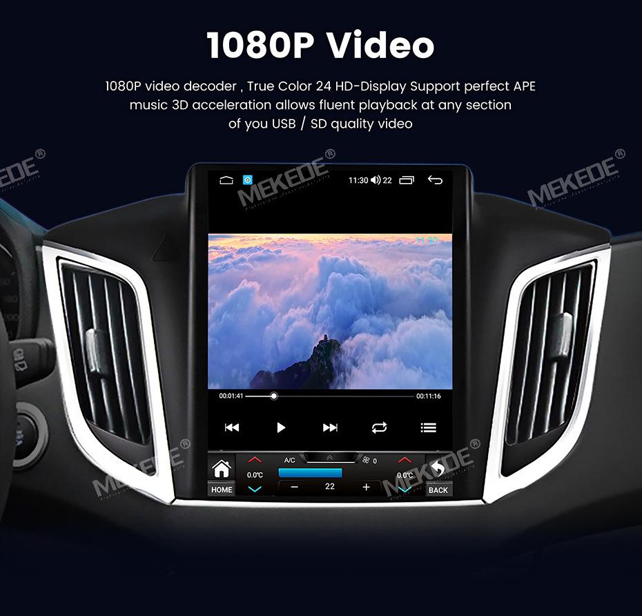 Mitsubishi Outlander Vertical Screen Android Navigation System