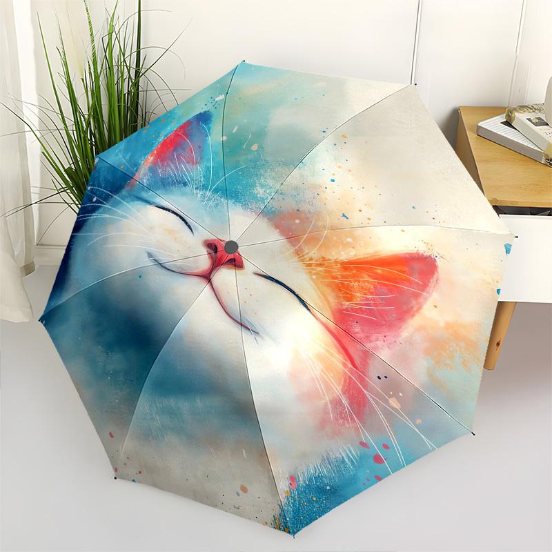 

Whiskers , Feline - Automatic umbrella,Suitable for Men and Women,Suitable for Birthdays, Christmas, Gifts for Fashion Lovers0948b
