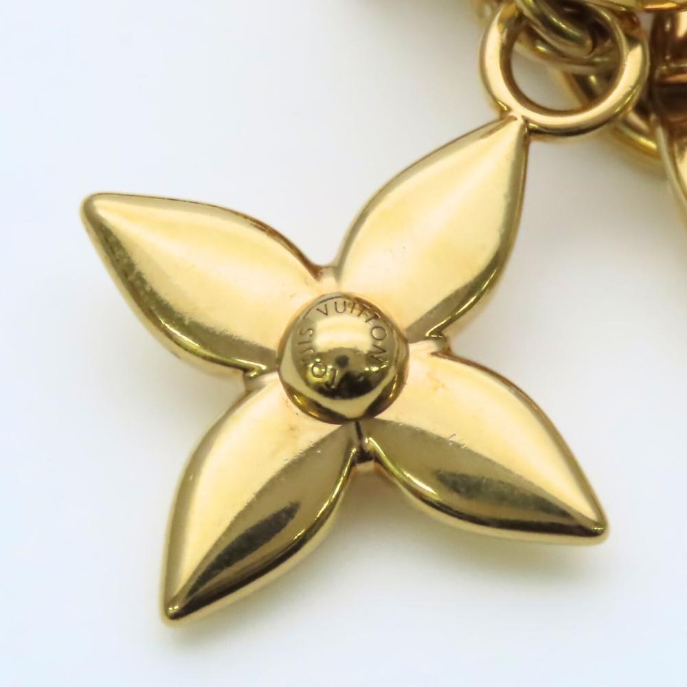 Used LOUIS VUITTON Bag charm Porte Cle Preppy M00363 metal/leather multicolor Monogram flower