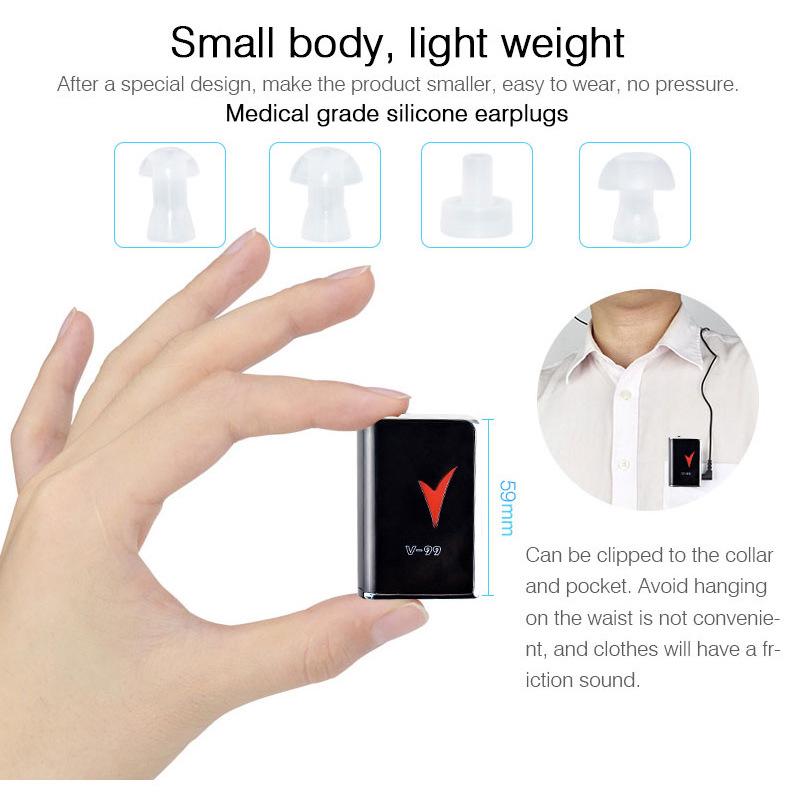 Wired Hearing Aid V99 Sound Amplifying Earphones (English Version)