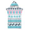 Geometric Beach Towel Soft Microfiber Quick Dry Large Bath Towels Hooded Cloak Wetsuit Adult Kid Poncho Bathrobe For Swim Surf