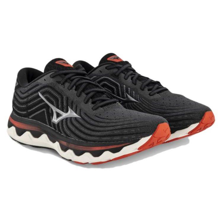 Mizuno Horizon 6 Comfortable Sports Fabric Durable Breathable Low-Top Running Shoes Men sneaker Black Gray Red J1GC222612