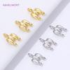 11mm*7mm 18K Gold Plated Brass 2-row Connectors For Bracelets Making,Connectors For Jewelry,DIY Necklaces Making Accessories
