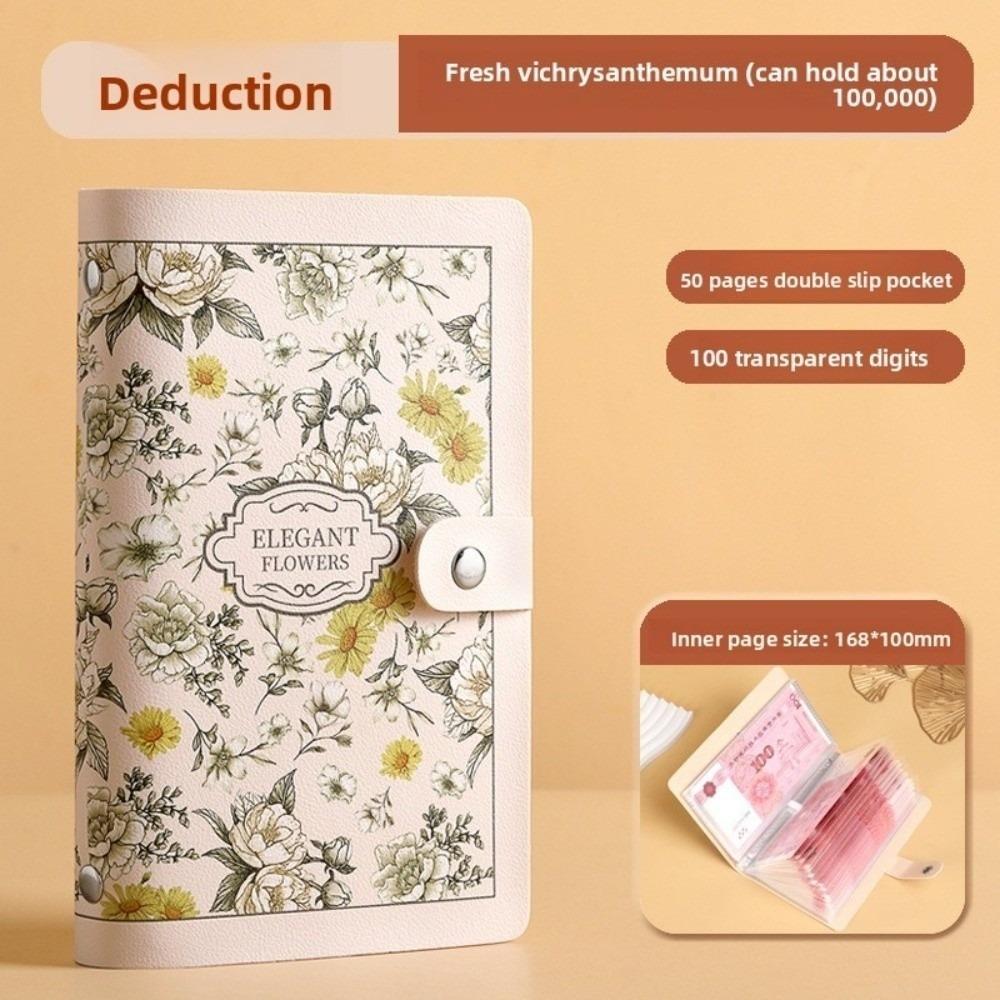 PU 100 Envelopes Money Saving Challeng Waterproof Savings Challenges Sheets Budget Money Notebook