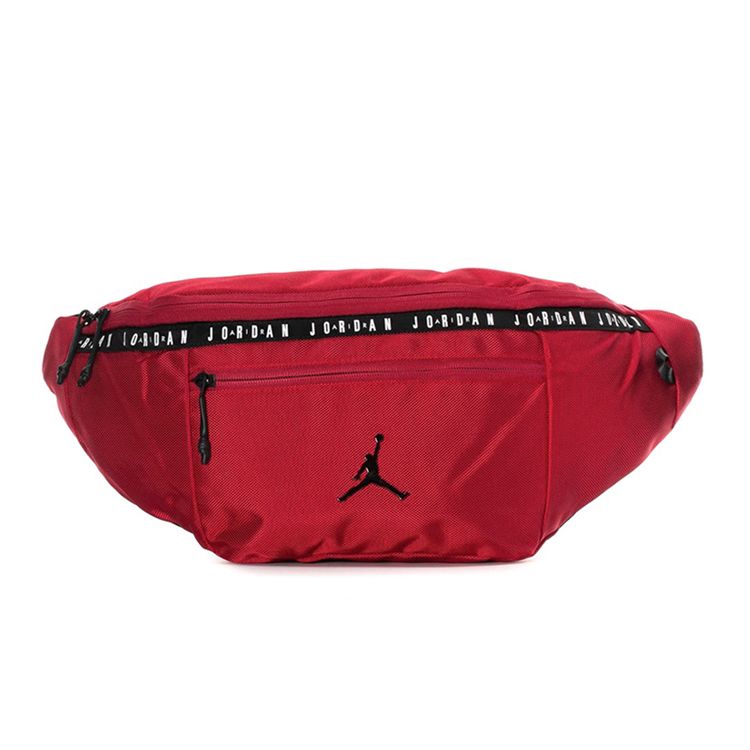 Jordan Air Logo Polyester Single Shoulder Crossbody Waist Bag Unisex bags Red 9A0245-R78 Red