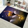Borussia Dortmund BVB Football Player Bicycle Kick Art Print Rug, Non Slip Floor Mat for Living Room Bedroom Home Decor