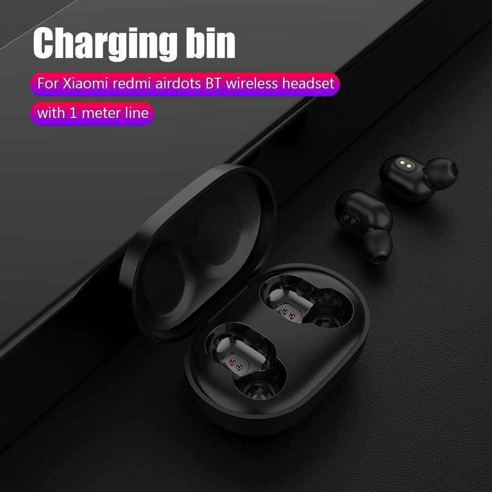 300mAh Earphones Charging Case Bluetooth-compatible Wireless with USB Cable for Xiaomi Redmi AirDots Earbuds Charger Box