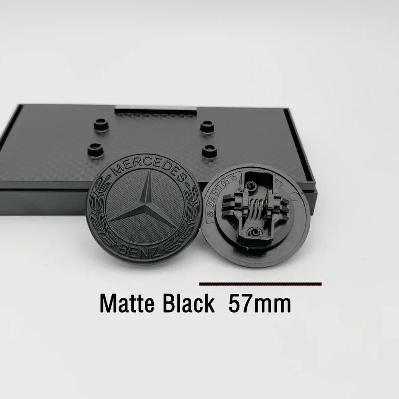 1pcs 57mm Car Front Hood Emblem Badge Bonnet Car Accessories For Mercedes Benz W204 W124 W201 W202 W212 W220 W205 GLA CLA