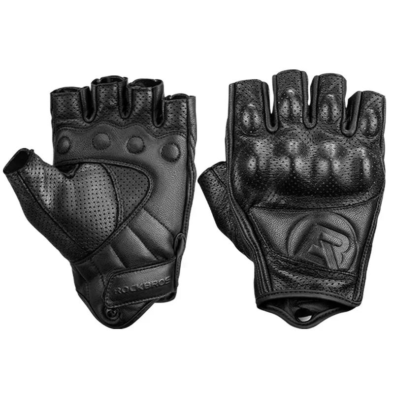 

ROCKBROS Bicycle Men Women Gel Protector Tactical Motorcycle Gloves Sport Short Bike Gloves Breathable Half Finger Gloves S
