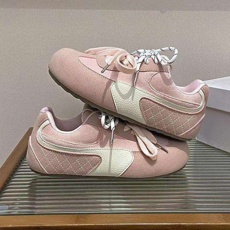Scarpe da ginnastica per l'allenamento morale con design a patchwork da donna 2025 nuove scarpe da ginnastica retrò di nicchia autunnali stile college scarpe da ginnastica sportive