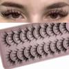 Long Natural False Eyelashes Fluffy Eye Lashes New Fake Lashes  for Women Beauty